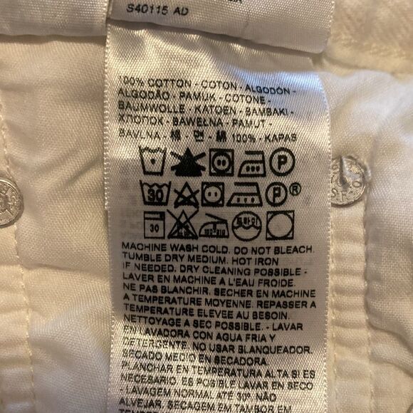 Levi’s 501 high rise denim cutoff shorts white distressed button fly size 29 - Picture 14 of 14